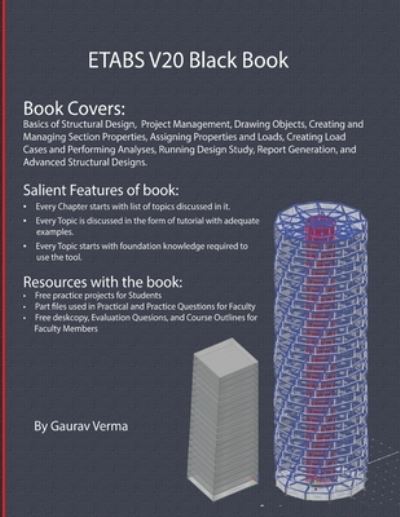 ETABS V20 Black Book - Gaurav Verma - Kirjat - Cadcamcae Works - 9781774590812 - lauantai 17. syyskuuta 2022