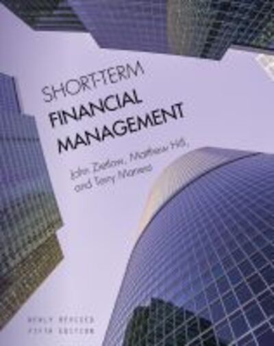 Cover for John Zietlow · Short-Term Financial Management (Paperback Book) [5 Revised edition] (2019)