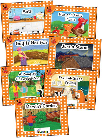 Jolly Phonics Orange Level Readers Complete Set: in Precursive Letters - Louise Van-Pottelsberghe - Books - Jolly Learning Ltd - 9781844145812 - July 16, 2019