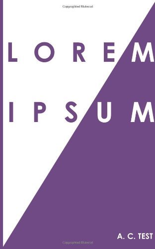 Cover for A C Press · Lorem Ipsum (Paperback Book) (2014)