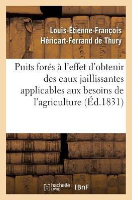 Cover for Hericart-ferrand De Thury · Extrait Du Rapport Sur Le Concours Pour Le Percement Des Puits Fores (Pocketbok) (2016)