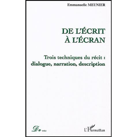 Cover for Emmanuelle Meunier · De l'écrit à l'écran (Paperback Book) (2020)
