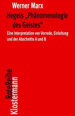 Cover for Marx · Hegels &quot;Phänomenologie des Geistes (Buch) (2019)