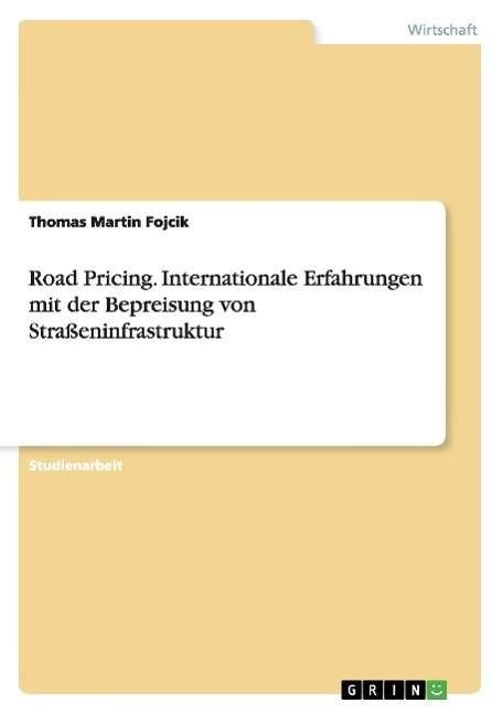 Cover for Fojcik · Road Pricing (Bok) [German edition] (2009)