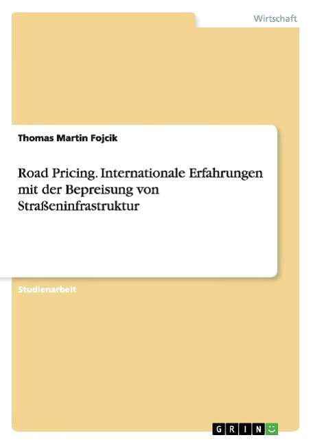 Cover for Fojcik · Road Pricing (Book) [German edition] (2009)