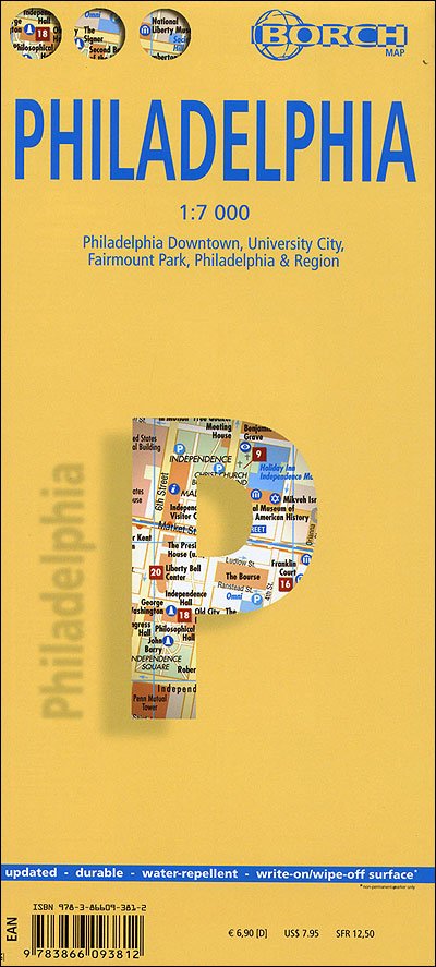 Cover for Borch GmbH · Philadelphia (lamineret), Borch Map 1:7.000 (Bok) [8. utgave] (2008)