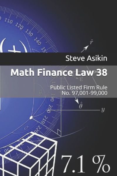 Cover for Steve Asikin · Math Finance Law 38 (Paperback Bog) (2021)