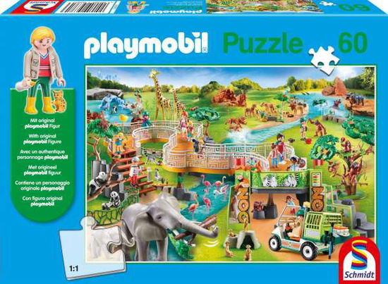 Cover for Playmobil - A Zoo Adventure 60 Piece Schmidt Puzzle (MERCH) (2023)