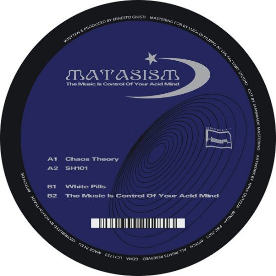 Cover for Matasism · The Music Is Control Of Your Acid Mind (12&quot;) (2023)
