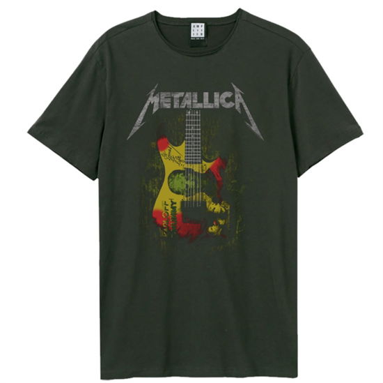 Metallica · Metallica - Frankenstein Guitar Amplified Vintage Charcoal Small T Shirt (T-shirt) (2023)