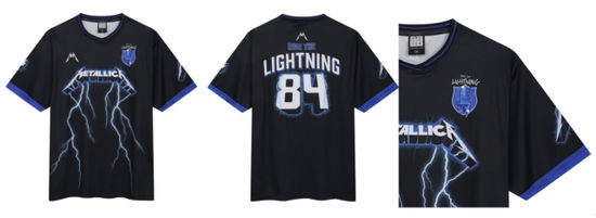 Metallica Ride The Lightning Rock FC Football Shirt Small - Metallica - Merchandise - AMPLIFIED - 5054488994813 - July 13, 2024