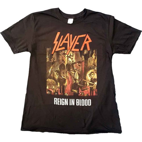 Slayer Unisex T-Shirt: Reign in Blood - Slayer - Merchandise - Global - Apparel - 5055295348813 - October 28, 2019