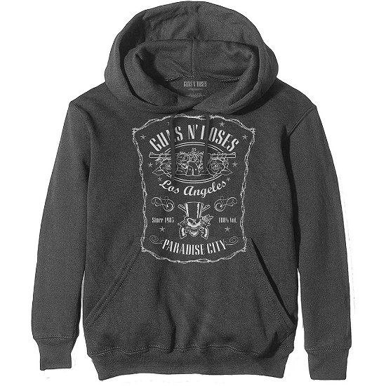 Cover for Guns N Roses · Guns N' Roses Unisex Pullover Hoodie: Paradise City (Hoodie) [size S] [Grey - Unisex edition]