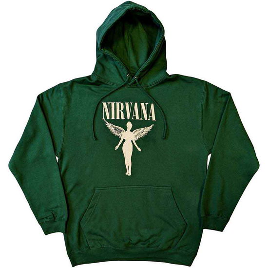 Nirvana Unisex Pullover Hoodie: Angelic Mono - Nirvana - Marchandise -  - 5056561082813 - 