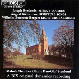 Missa 6 Vocibus - Ryelandt / Stenlund / Malmo Chamber Choir - Musik - BIS - 7318590001813 - 22. september 1994