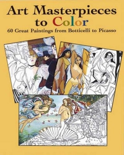 Cover for Marty Noble · Art Masterpieces to Colour: 60 Great Paintings from Botticelli to Piccasso - Dover Art Coloring Book (Paperback Bog) (2004)