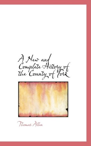 Cover for Thomas Allen · A New and Complete History of the County of York (Paperback Book) (2008)