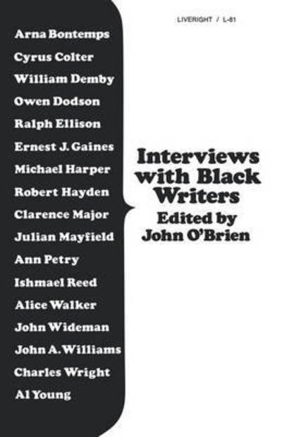 Cover for John O'Brien · Interviews with Black Writers (Paperback Bog) (2024)