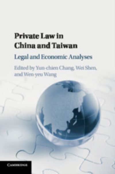 Cover for Yun-chien Chang · Private Law in China and Taiwan: Legal and Economic Analyses (Paperback Book) (2018)