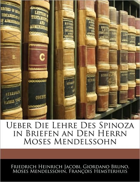 Ueber die Lehre des Spinoza in Br - Bruno - Książki -  - 9781141896813 - 