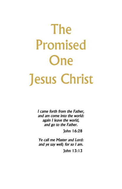 Cover for E Allen Griffith · The Promised One (Paperback Book) (2019)