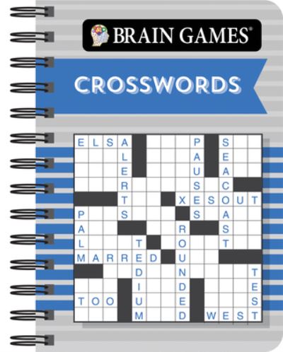 Cover for Publications International Ltd · Brain Games Mini - Crosswords (Blue) (Spiral Book) (2021)