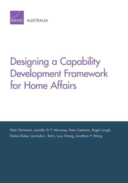 Cover for Peter Dortmans · Designing a Capability Development Framework for Home Affairs (Paperback Bog) (2019)