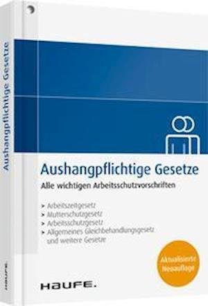 Cover for Haufe Lexware GmbH · Aushangpflichtige Gesetze (Pocketbok) (2022)