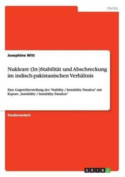 Cover for Witt · Nukleare (In-)Stabilität und Absch (Book) (2016)