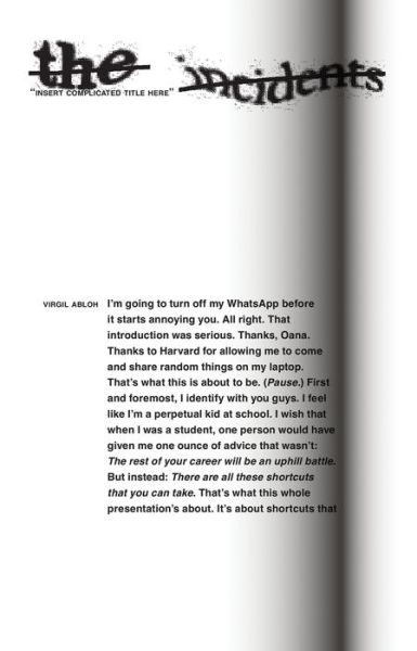 "Insert Complicated Title Here" - Virgil Abloh - Livros - Sternberg Press - 9783956793813 - 9 de julho de 2020