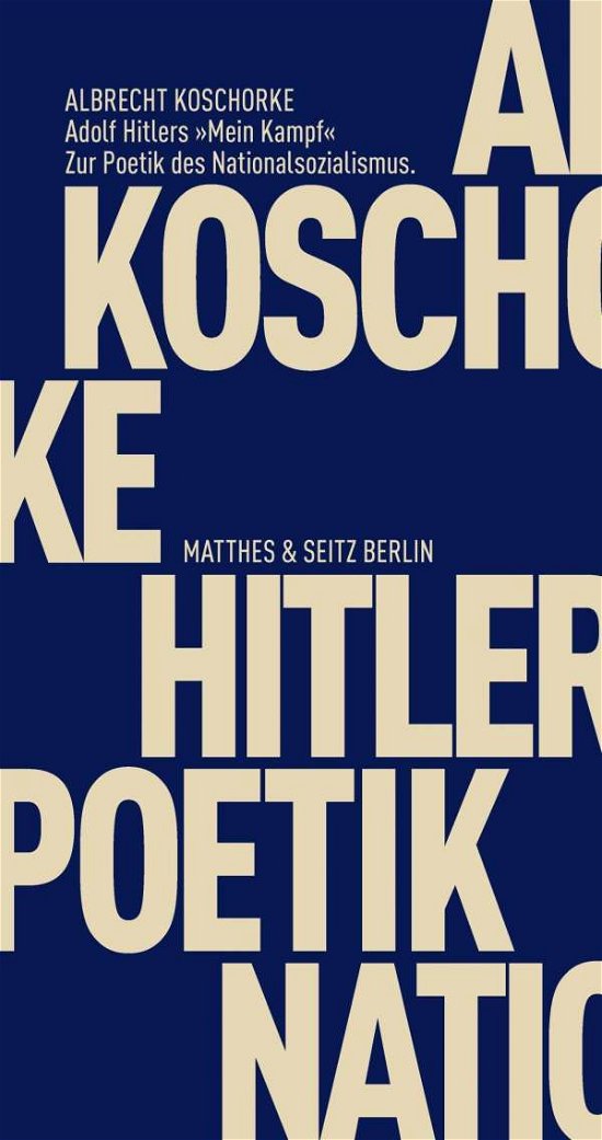 Cover for Koschorke · Adolf Hitlers &quot;Mein Kampf&quot; (Bok)