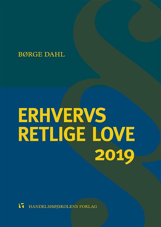 Cover for Børge Dahl · Erhvervsretlige love 2019 (Sewn Spine Book) [41e uitgave] (2019)