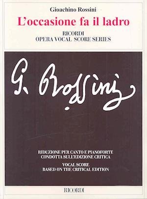 Cover for Gioachino Rossini · L'occasione Fa Il Ladro (Sheet music) (2007)