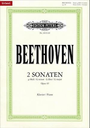 Sonatas in G min & G maj Op.49 Nos.1 & 2 - Ludwig van Beethoven - Books - Edition Peters - 9790014109813 - March 5, 2010