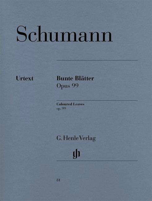 Bunte Blätter op.99,Kl.HN81 - R. Schumann - Bøger -  - 9790201800813 - 