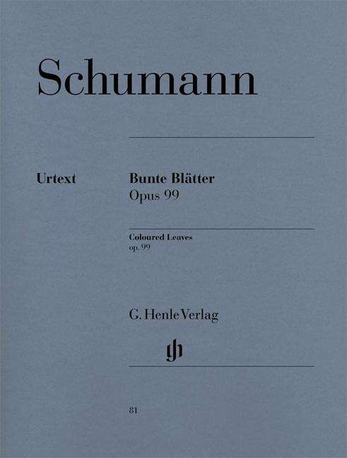 Cover for R. Schumann · Bunte Blätter op.99,Kl.HN81 (Bok)