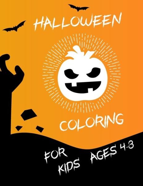 Cover for Hubcon Color Publishing · Halloween coloring for kids ages 4-8 (Paperback Bog) (2020)