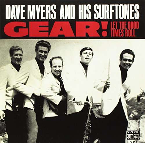 Cover for Dave Myers and His Surftones · Gear! / Let The Good Times Roll (Red Vinyl) (LP) [Limited edition] (2017)