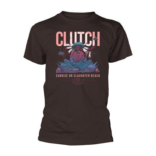 Cover for Clutch · Sunrise on Slaughter Beach (Brown) (T-shirt) [size M] (2022)