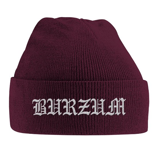 Cover for Burzum · Grey Logo (Embroidered) (Hue) [Maroon edition] (2019)