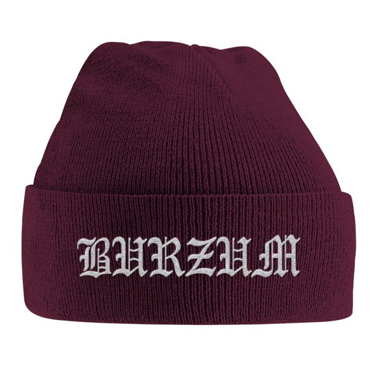 Cover for Burzum · Grey Logo (Embroidered) (Beanie) [Maroon edition] (2019)