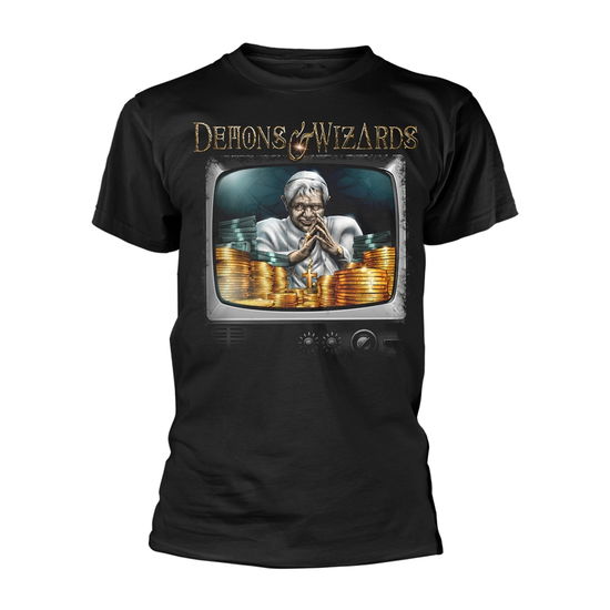 Cover for Demons &amp; Wizards · Midas Disease (T-shirt) [size XXL] [Black edition] (2020)