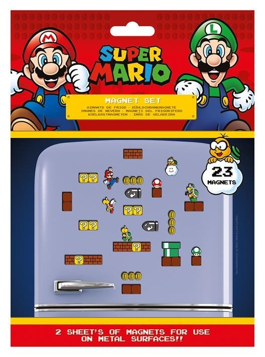 Super Mario Magnet Set - Super Mario - Fanituote - Pyramid - 5050293650814 - lauantai 3. heinäkuuta 2021