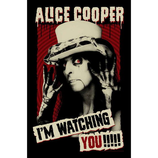 Alice Cooper Textile Poster: I'm Watching You - Alice Cooper - Merchandise -  - 5056365700814 - 