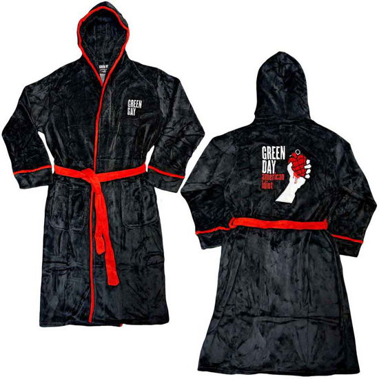 Cover for Green Day · Green Day Unisex Bathrobe: American Idiot (Medium - Large) (Bekleidung) [Black - Unisex edition]