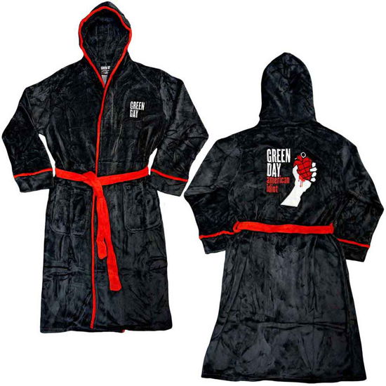 Cover for Green Day · Green Day Unisex Bathrobe: American Idiot (Medium - Large) (Klær) [Black - Unisex edition]