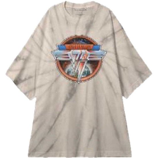 Cover for Van Halen · Van Halen Unisex T-Shirt: Chrome Logo (Wash Collection) (T-shirt) [size L]