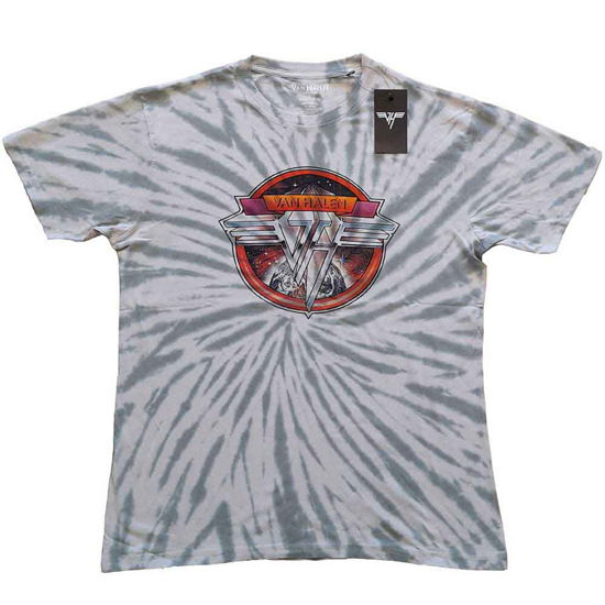 Cover for Van Halen · Van Halen Unisex T-Shirt: Chrome Logo (Wash Collection) (T-shirt) [size L]