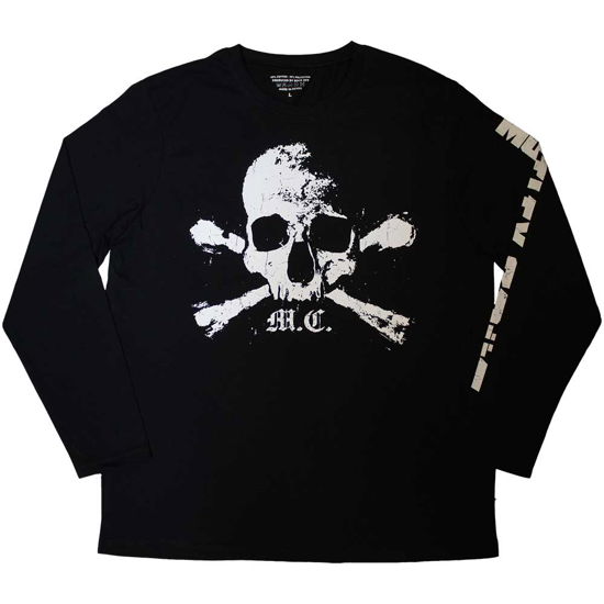 Motley Crue Unisex Long Sleeve T-Shirt: Orbit Skull (Sleeve Print) - Mötley Crüe - Gadżety -  - 5056737206814 - 