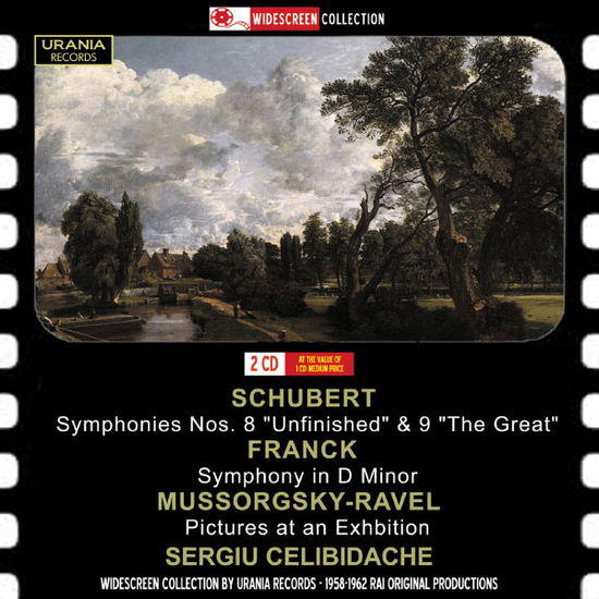 Cover for Schubert / Franck / Celibidache · Sym Nos. 8 &amp; 9 / Sym in D Minor / Pictures at an (CD) [Remastered edition] (2012)